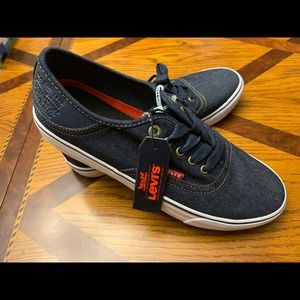 Levi’s blue denim sneakers new with tags